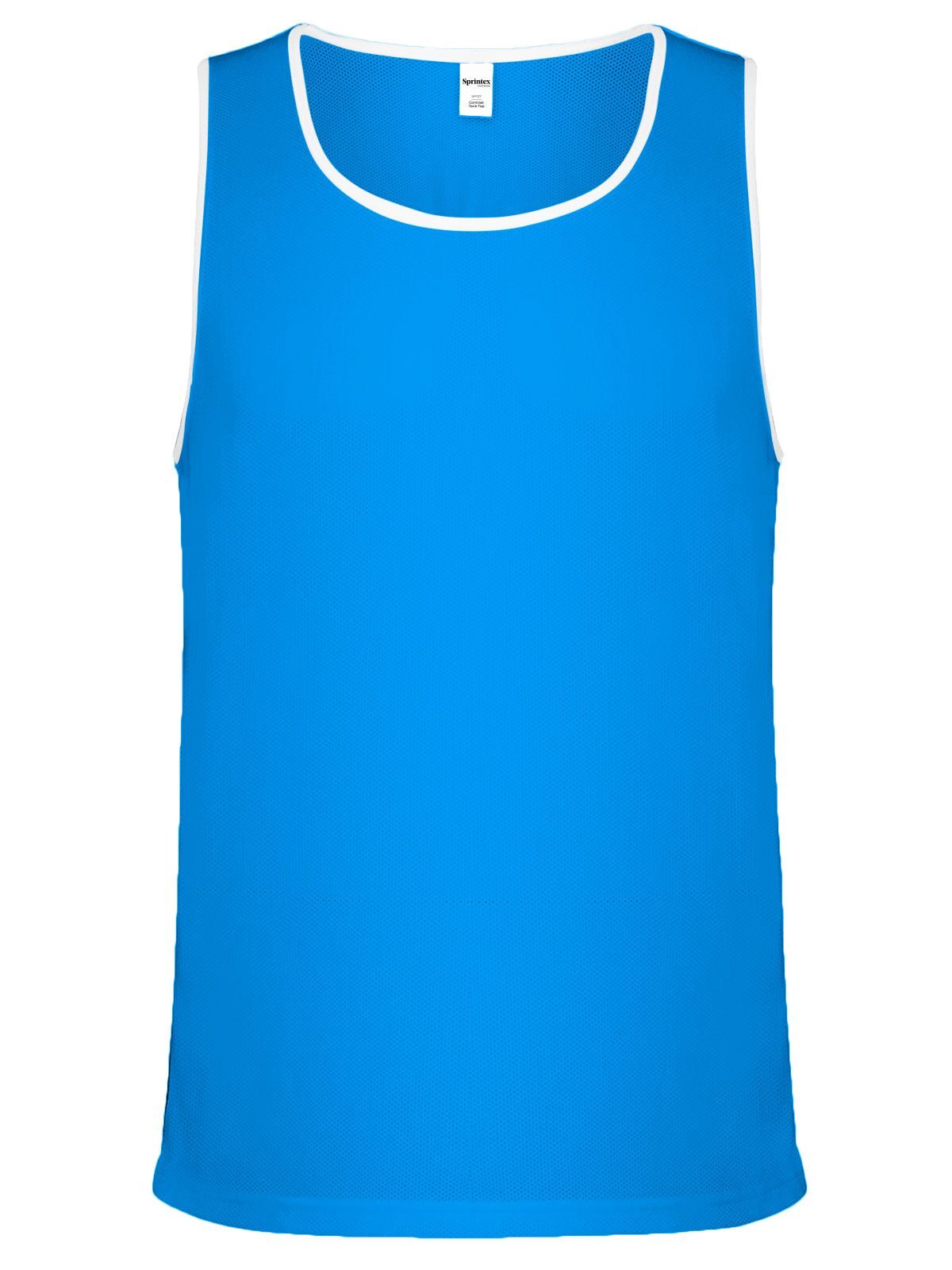 turquoise blue/white